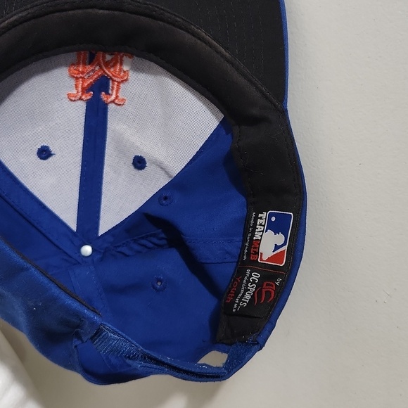 MLB OC Sports New York NY Yankees Youth Hat Blue and Orange Adjustable Cap - Picture 10 of 14
